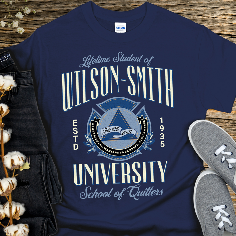 Custom Recovery T-Shirt | Inspiring Sobriety |  Wilson-Smith University