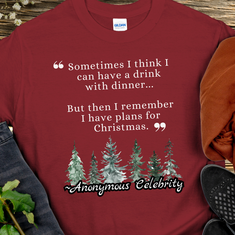 Recovery T-Shirt | Inspiring Sobriety | Plans For Christmas