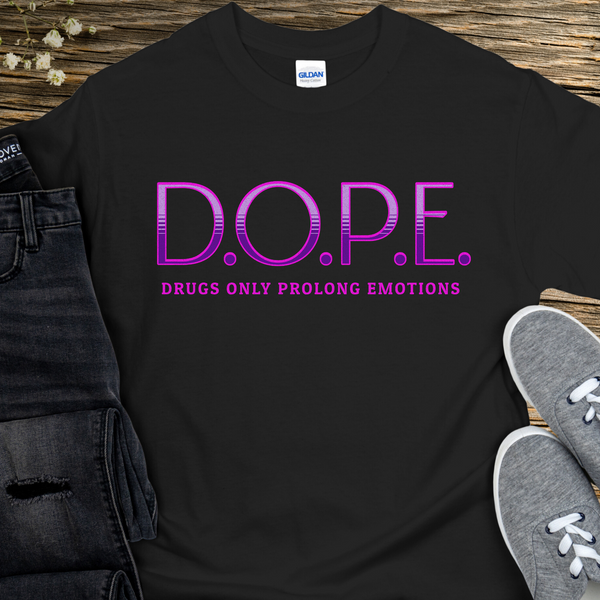 Recovery T-Shirt | Inspiring Sobriety | D.O.P.E. (Purple)