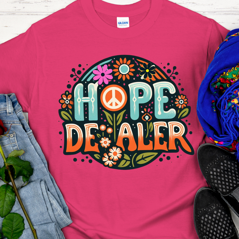 Recovery T-Shirt | Inspiring Sobriety |  Hope Dealer (Retro)