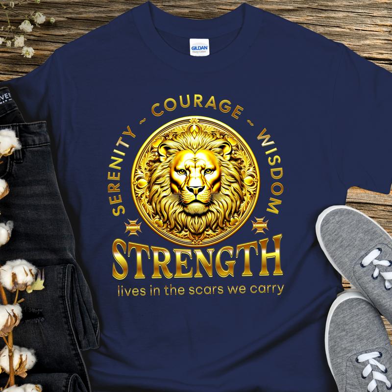 Recovery T-Shirt | Inspiring Sobriety |  Strength Lives In The Scars We Carry