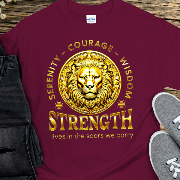 Recovery T-Shirt | Inspiring Sobriety |  Strength Lives In The Scars We Carry