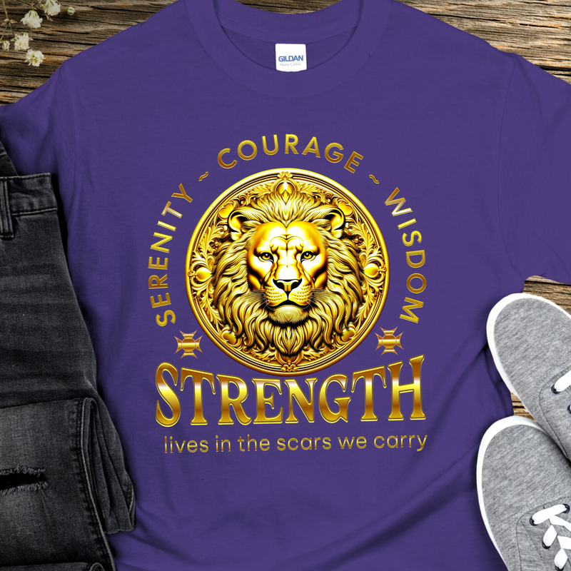 Recovery T-Shirt | Inspiring Sobriety |  Strength Lives In The Scars We Carry