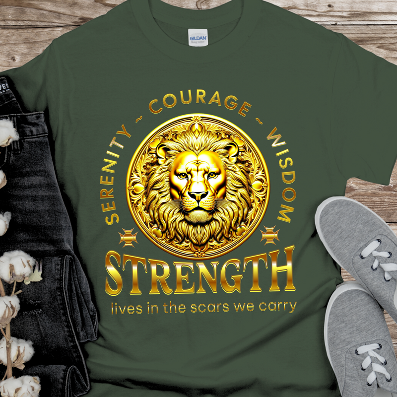 Recovery T-Shirt | Inspiring Sobriety |  Strength Lives In The Scars We Carry