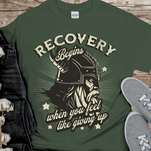 Recovery T-Shirt | Inspiring Sobriety |  Recovery Begins