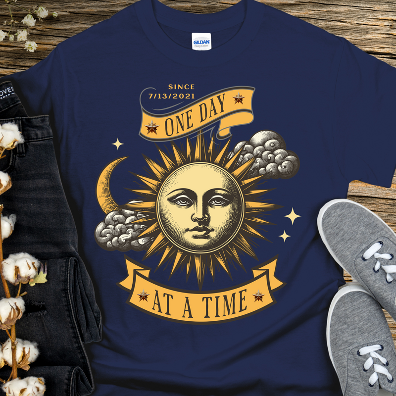 Custom Recovery T-Shirt | Inspiring Sobriety |  One Day at a Time