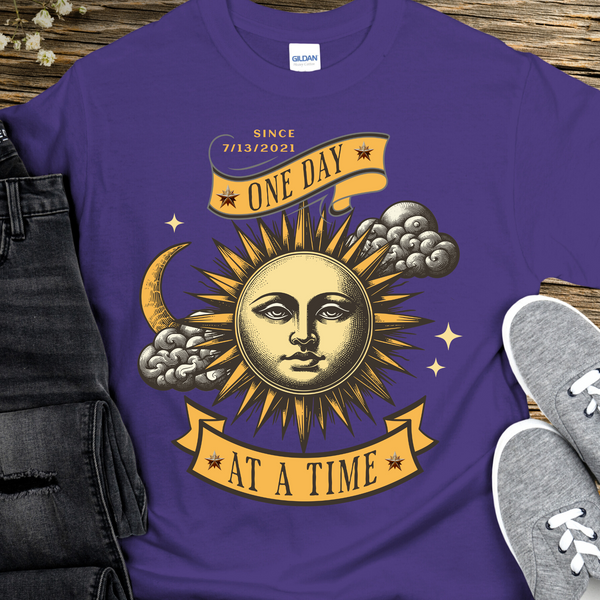 Custom Recovery T-Shirt | Inspiring Sobriety |  One Day at a Time