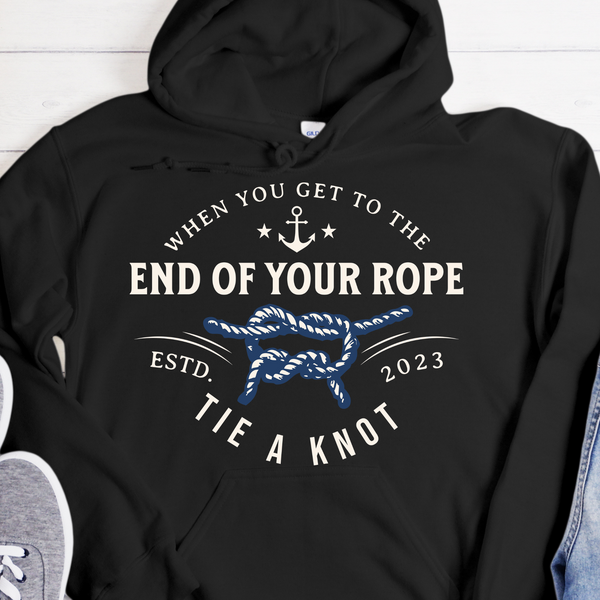 Custom Recovery Hoodie | Inspiring Sobriety |  Tie a Knot