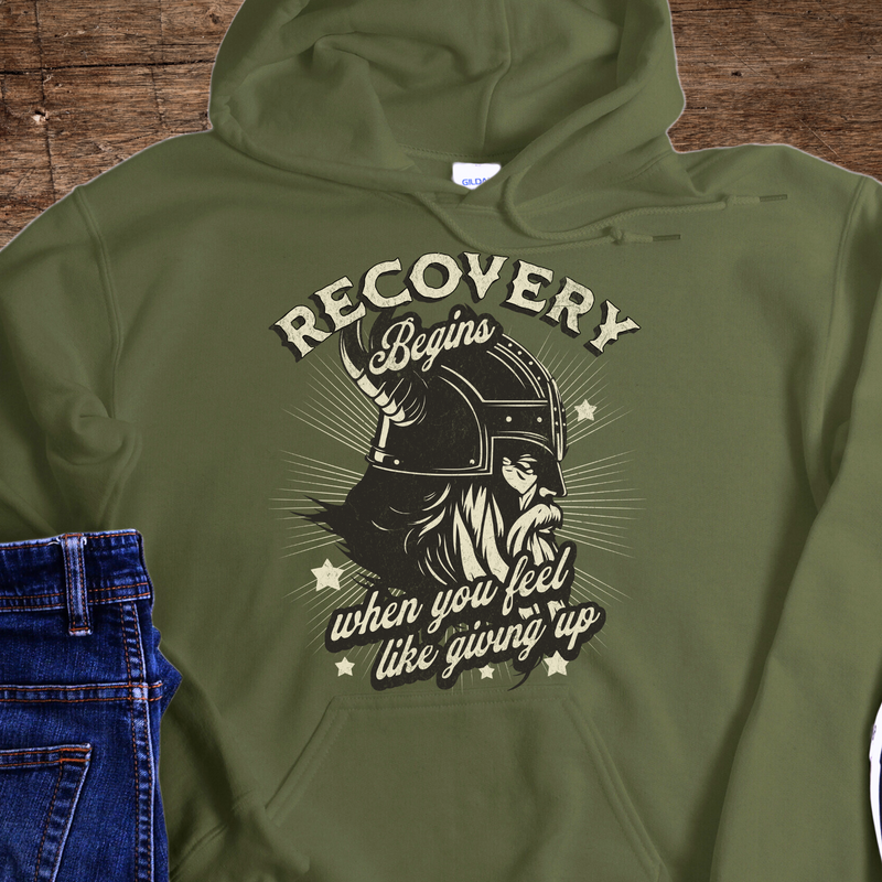 Recovery Hoodie | Inspiring Sobriety |  Recovery Begins