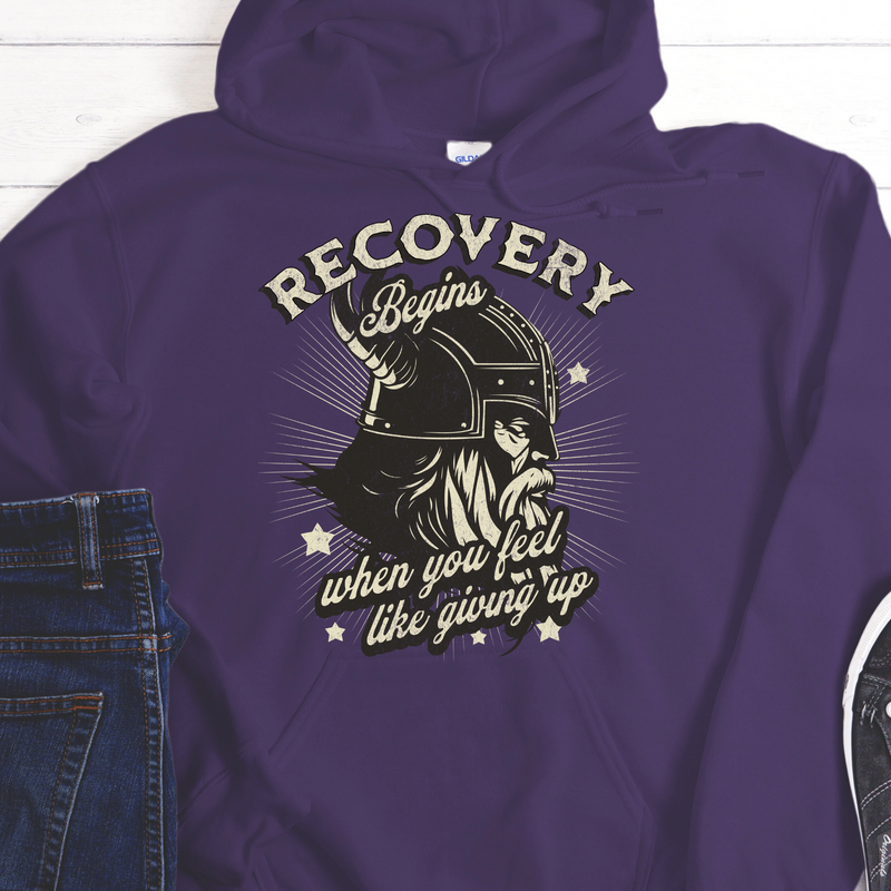 Recovery Hoodie | Inspiring Sobriety |  Recovery Begins