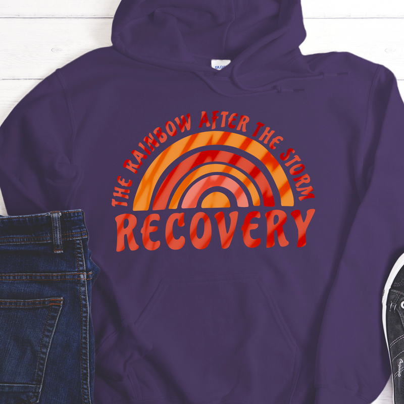 Recovery Hoodie | Inspiring Sobriety |  The Rainbow After The Storm