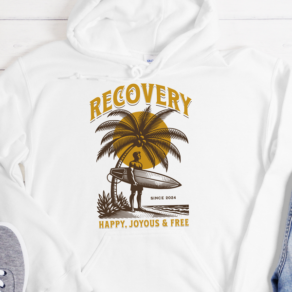 Custom Recovery Hoodie | Inspiring Sobriety |  Recovery Surfer