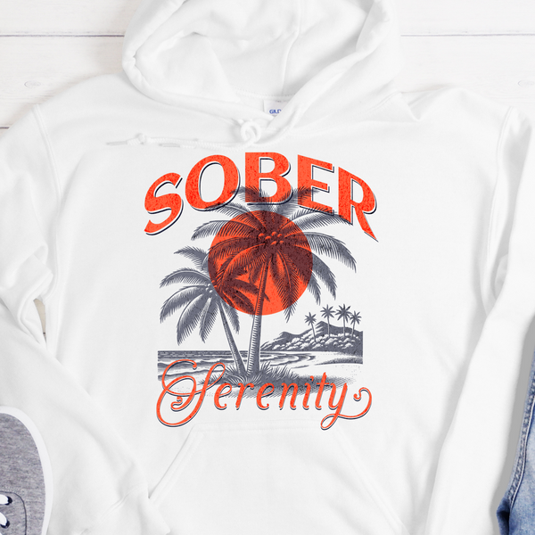 sunset Recovery Hoodie | Inspiring Sobriety |  Sober Serenity