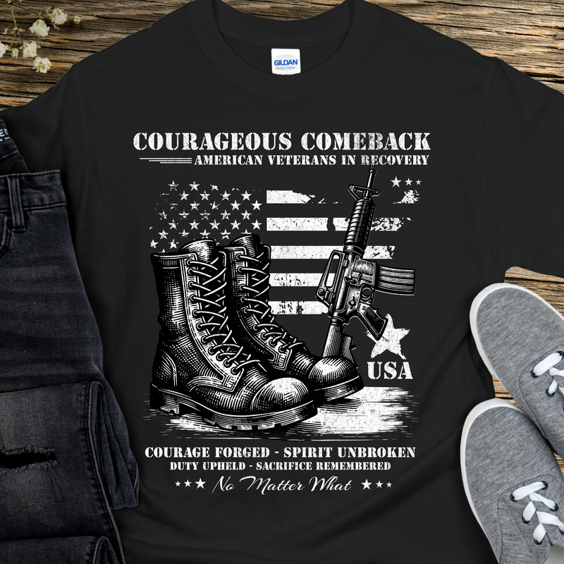 Recovery T-Shirt | Inspiring Sobriety | Courageous Comeback