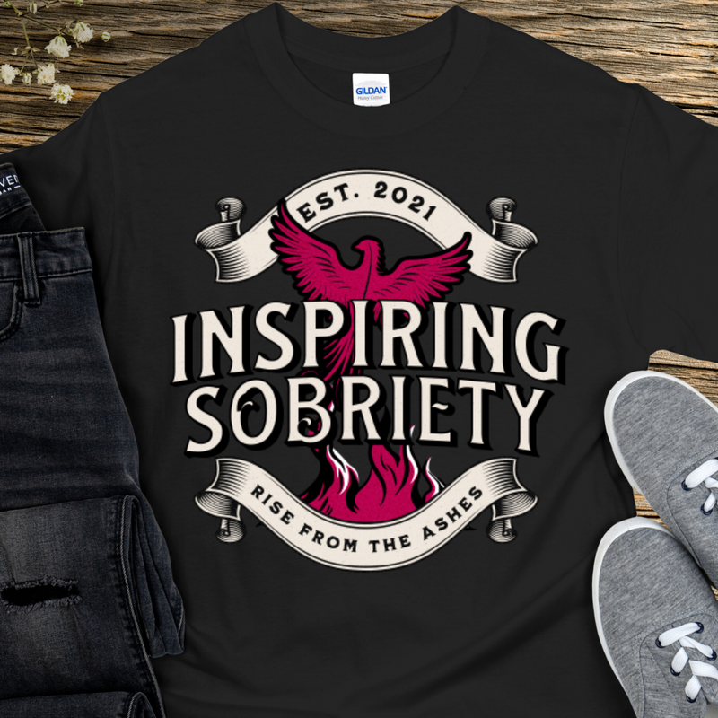 Recovery T-Shirt | Inspiring Sobriety | Inspiring Sobriety Logo