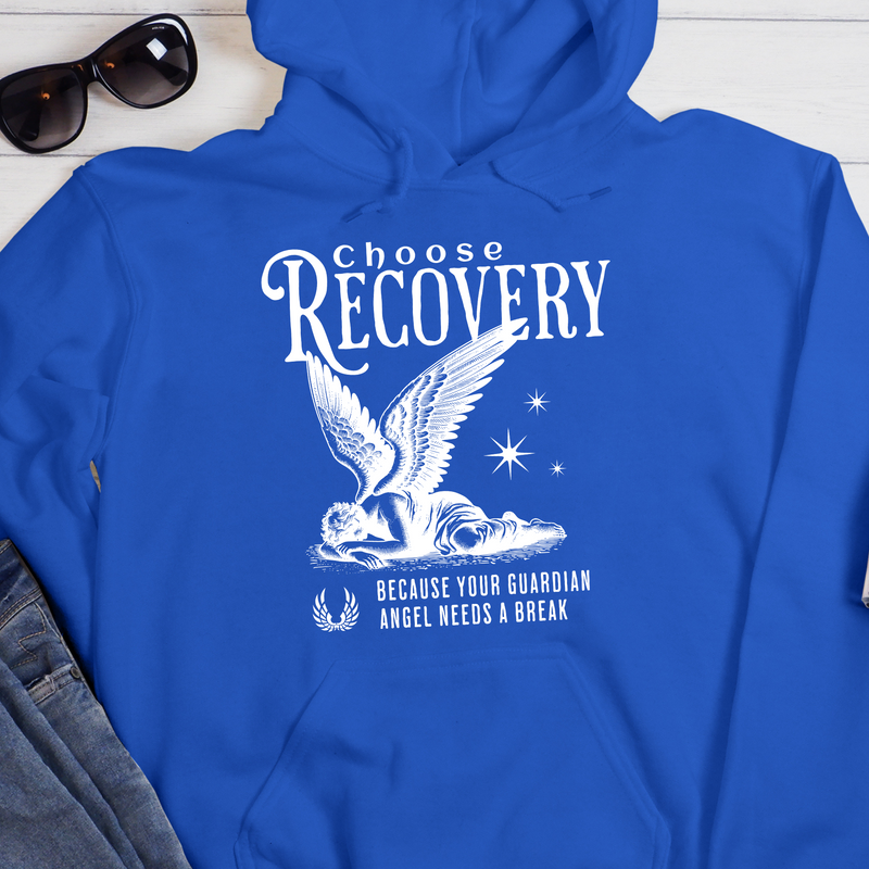 Recovery Hoodie | Inspiring Sobriety |  Choose Recovery - Guardian Angel