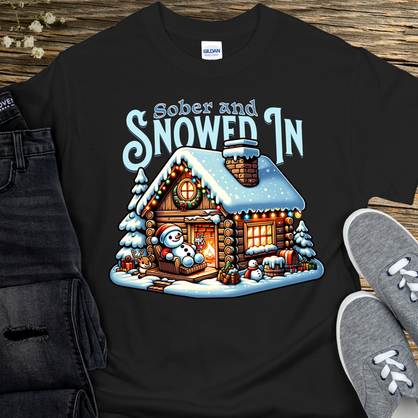 Christmas Recovery T-Shirt | Inspiring Sobriety |   Sober & Snowed In