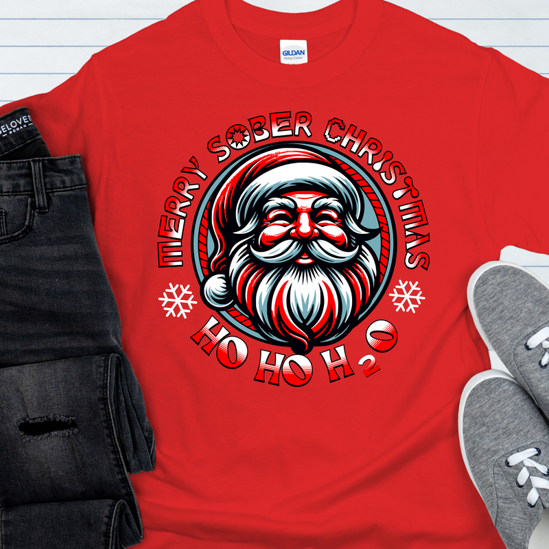 Christmas Recovery T-Shirt | Inspiring Sobriety |   Ho Ho H20