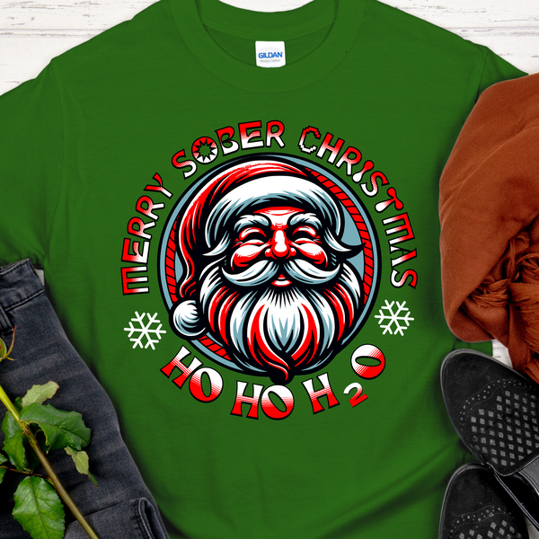 Christmas Recovery T-Shirt | Inspiring Sobriety |   Ho Ho H20