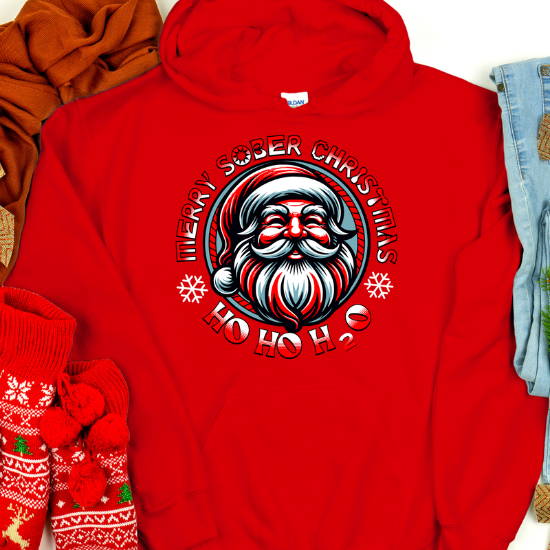 Christmas Recovery Hoodie | Inspiring Sobriety |  Ho Ho H20