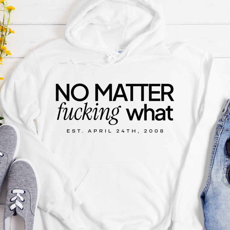 Custom Recovery Hoodie | Inspiring Sobriety | No Matter Fricking What