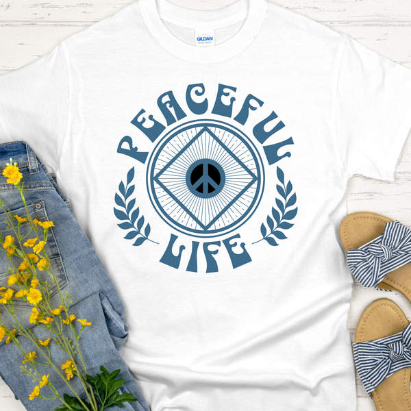 Custom Recovery T-Shirt | Inspiring Sobriety |  Peaceful Life