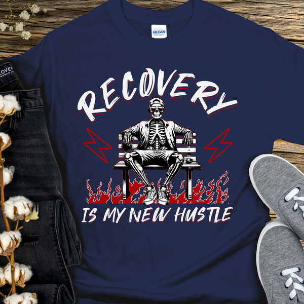 Recovery T-Shirt | Inspiring Sobriety | Recovery Is My New Hustle