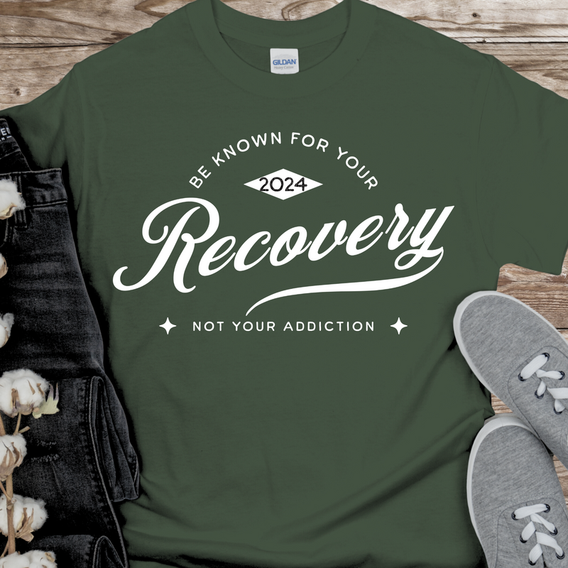 Custom Recovery T-Shirt | Inspiring Sobriety |  Be Known For Your Recovery