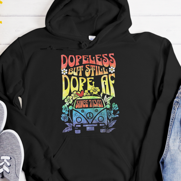 Custom Recovery Hoodie | Inspiring Sobriety | Retro Dopeless But Still Dope AF