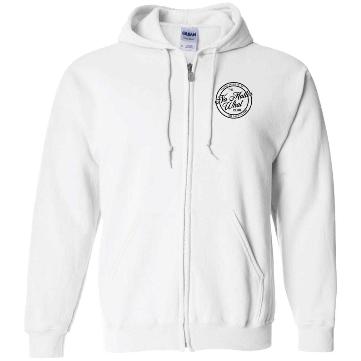 Ashley White Zip Hoodie
