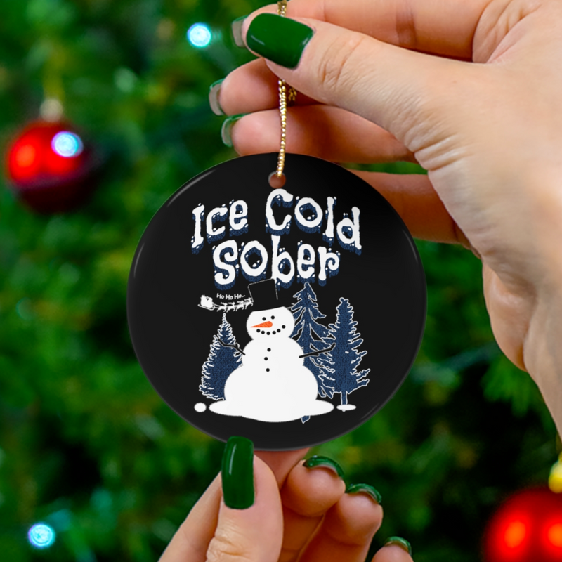 Recovery Christmas Ornament | Inspiring Sobriety |  Ice Cold Sober
