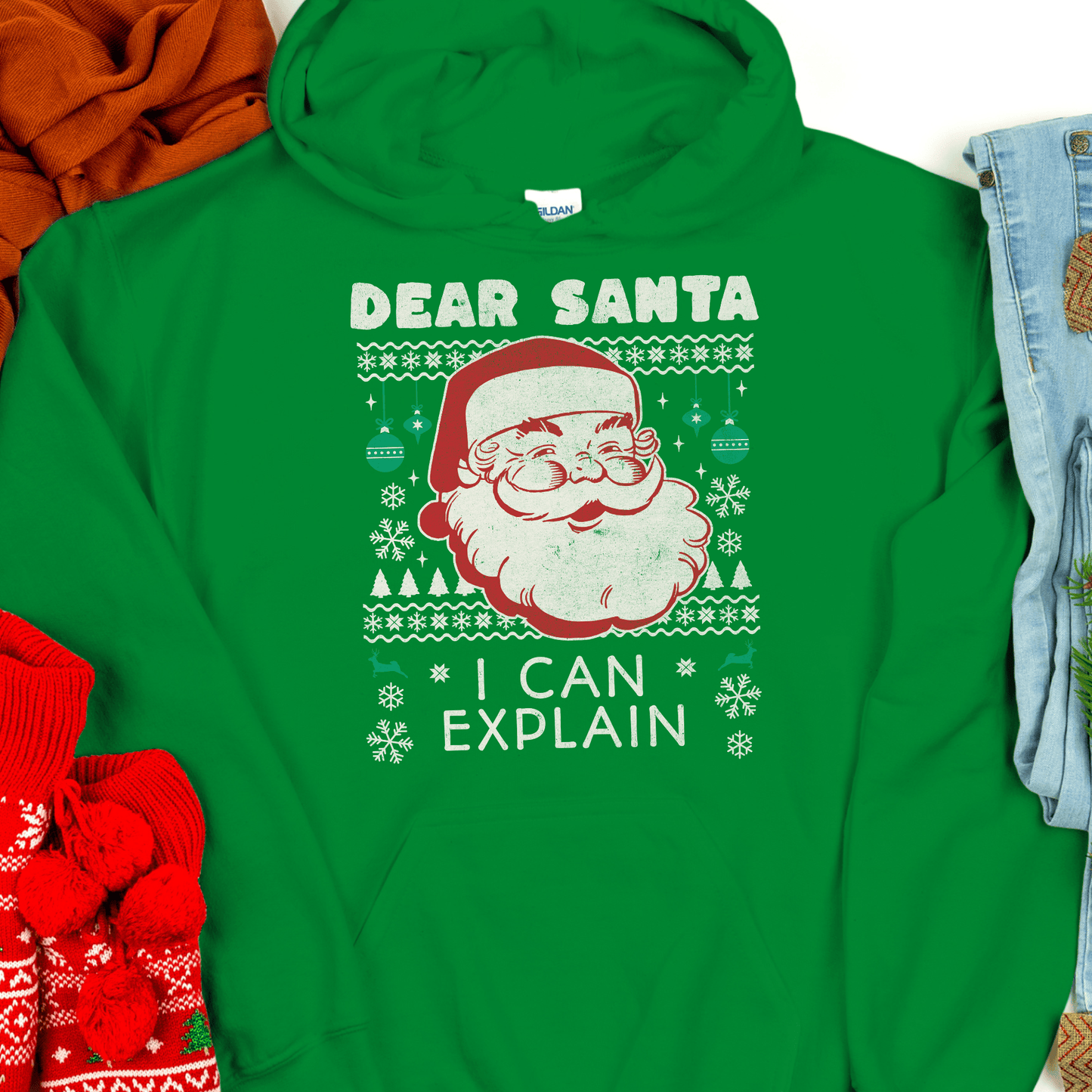 Christmas Recovery Hoodie | Inspiring Sobriety |  Dear Santa