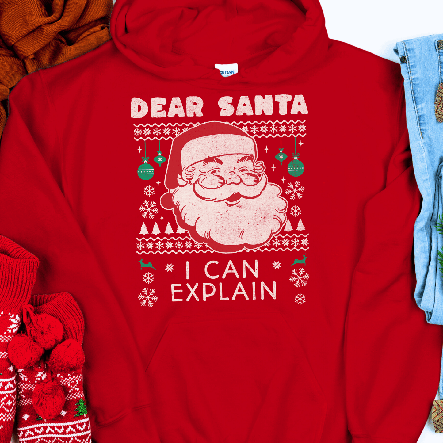 Christmas Recovery Hoodie | Inspiring Sobriety |  Dear Santa