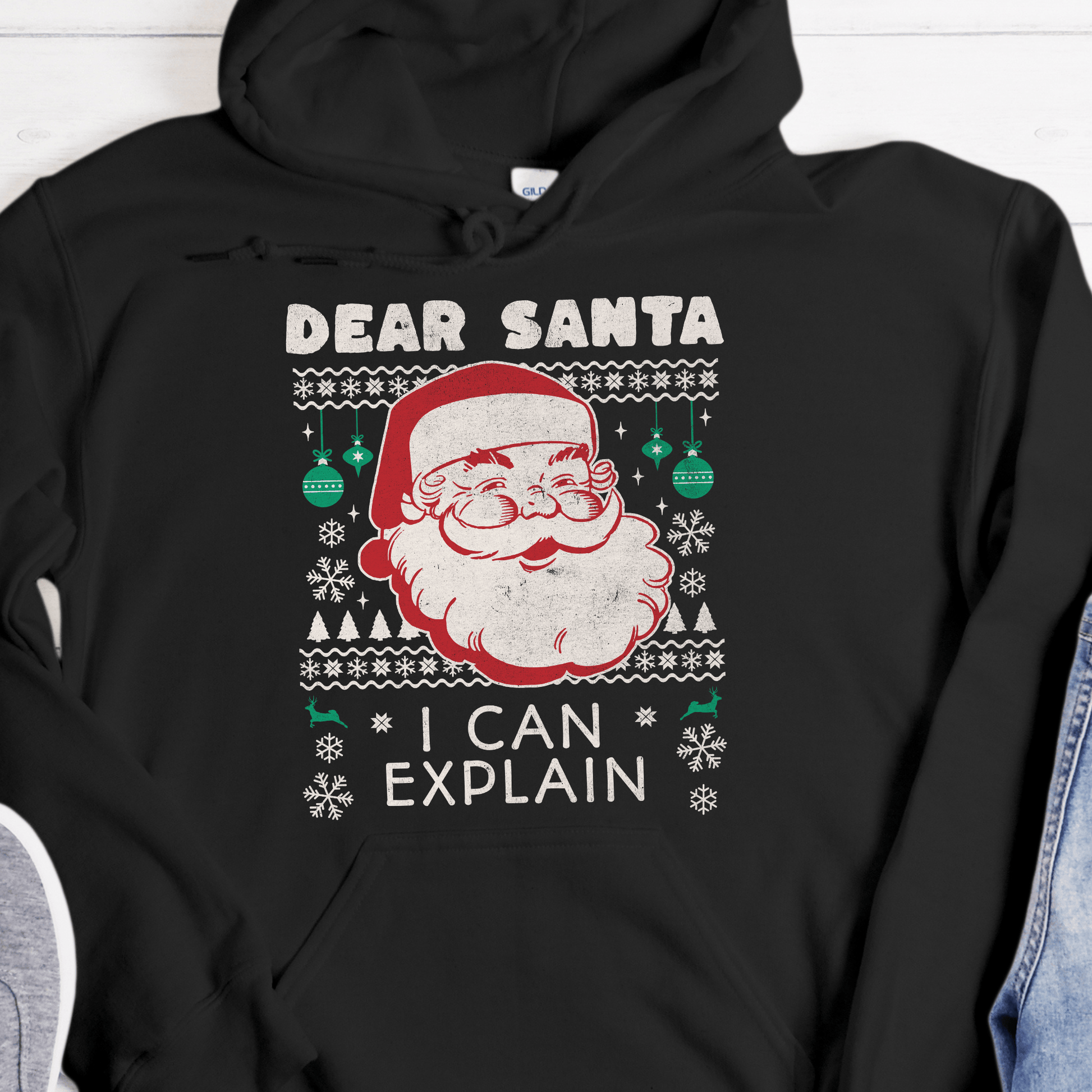 Christmas Recovery Hoodie | Inspiring Sobriety |  Dear Santa