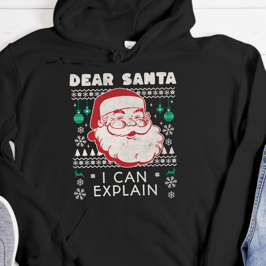 Christmas Recovery Hoodie | Inspiring Sobriety |  Dear Santa