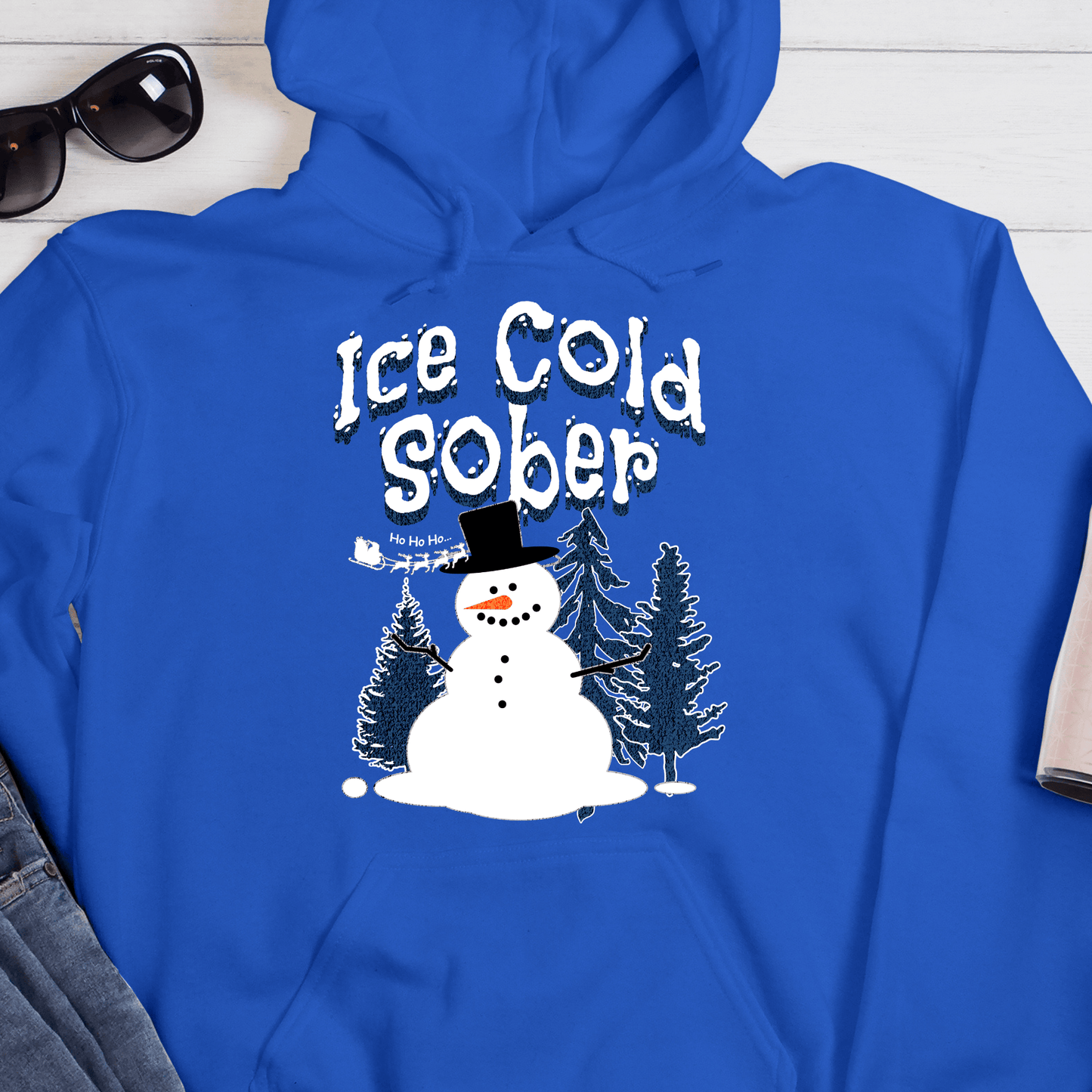 Christmas Recovery Hoodie | Inspiring Sobriety |  Ice Cold Sober