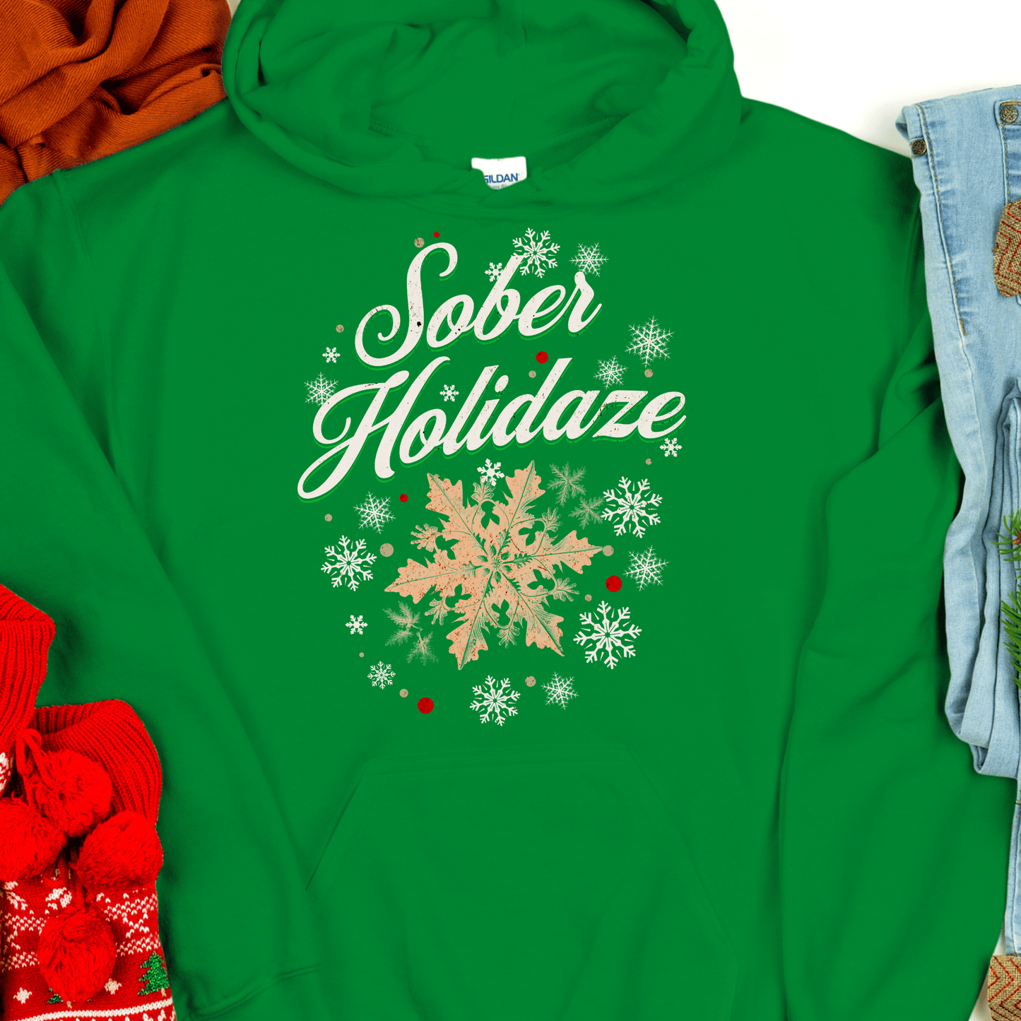 Christmas Recovery Hoodie | Inspiring Sobriety |  Sober Holidaze