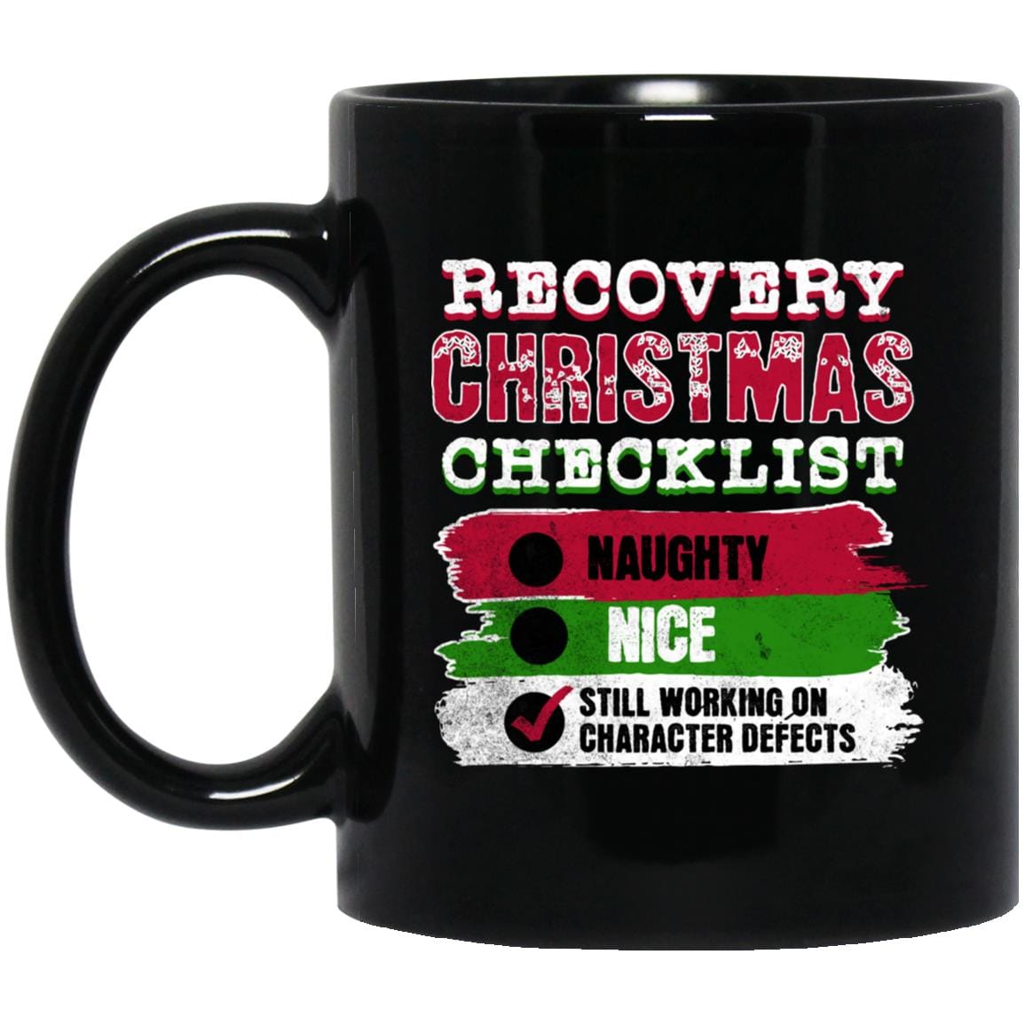 Christmas Recovery Mug | Inspiring Sobriety |  Christmas Checklist
