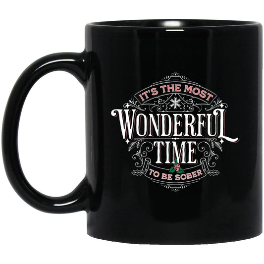 Christmas Recovery Mug | Inspiring Sobriety |  Wonderful Time To Be Sober