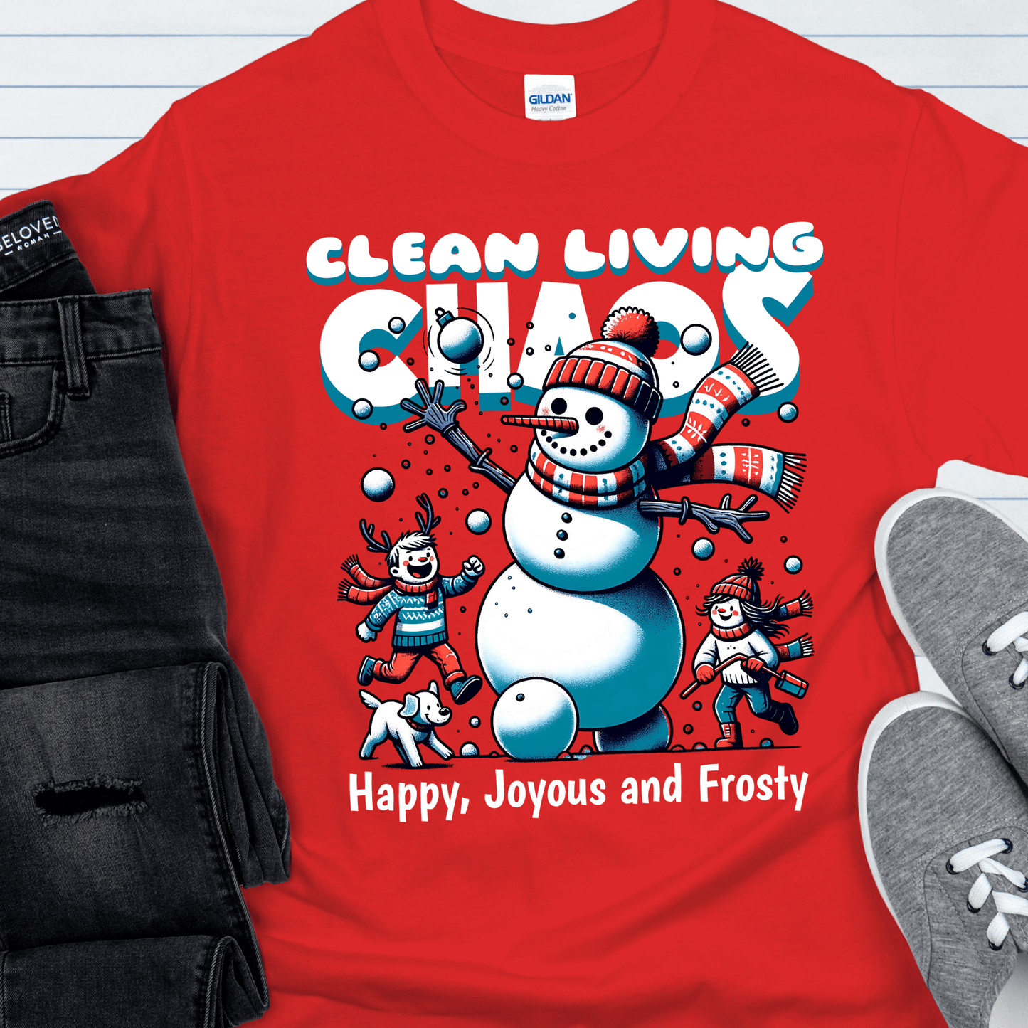 Christmas Recovery T-Shirt | Inspiring Sobriety |   Clean Living Chaos