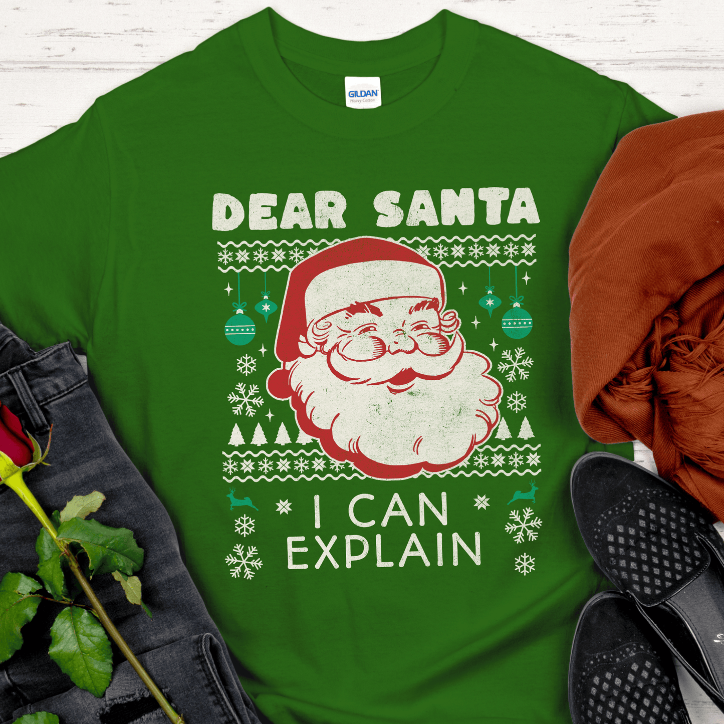 Christmas Recovery T-Shirt | Inspiring Sobriety |  Dear Santa