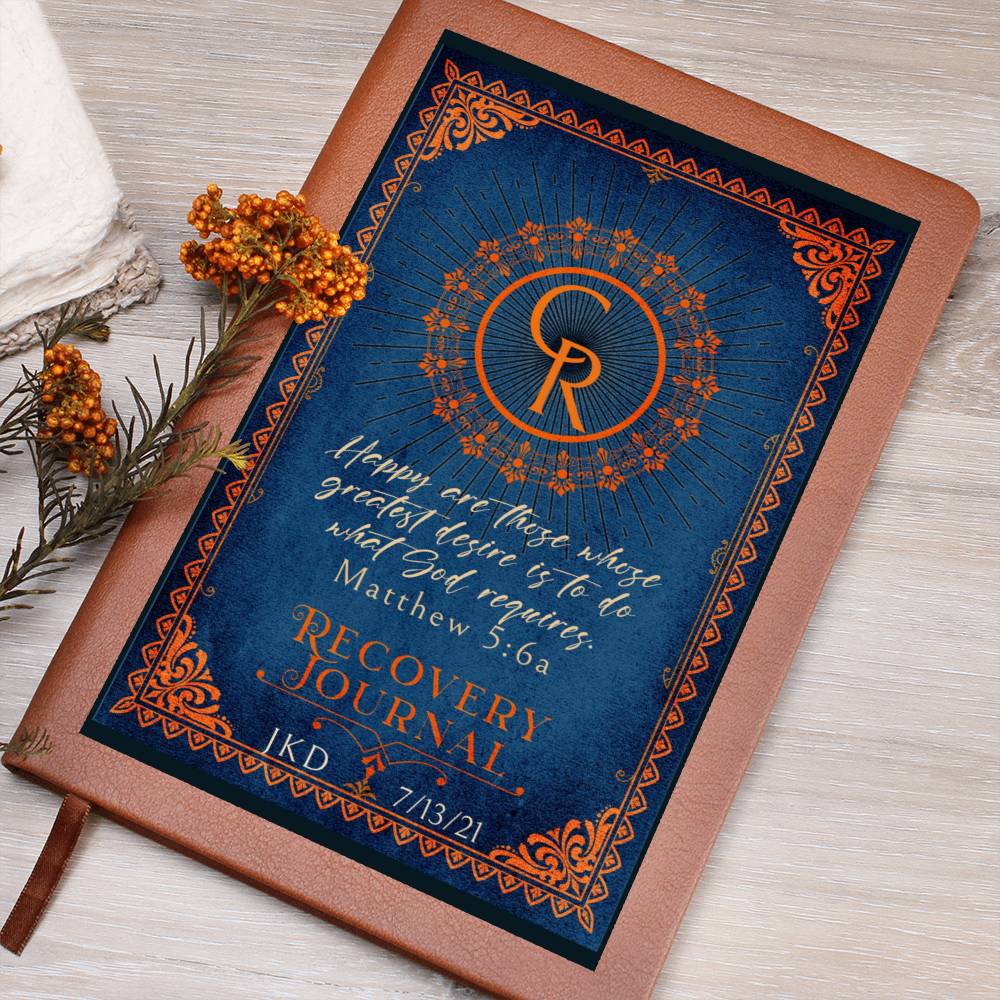 Custom Celebrate Recovery Journal | Inspiring Sobriety | Matthew 5:6a