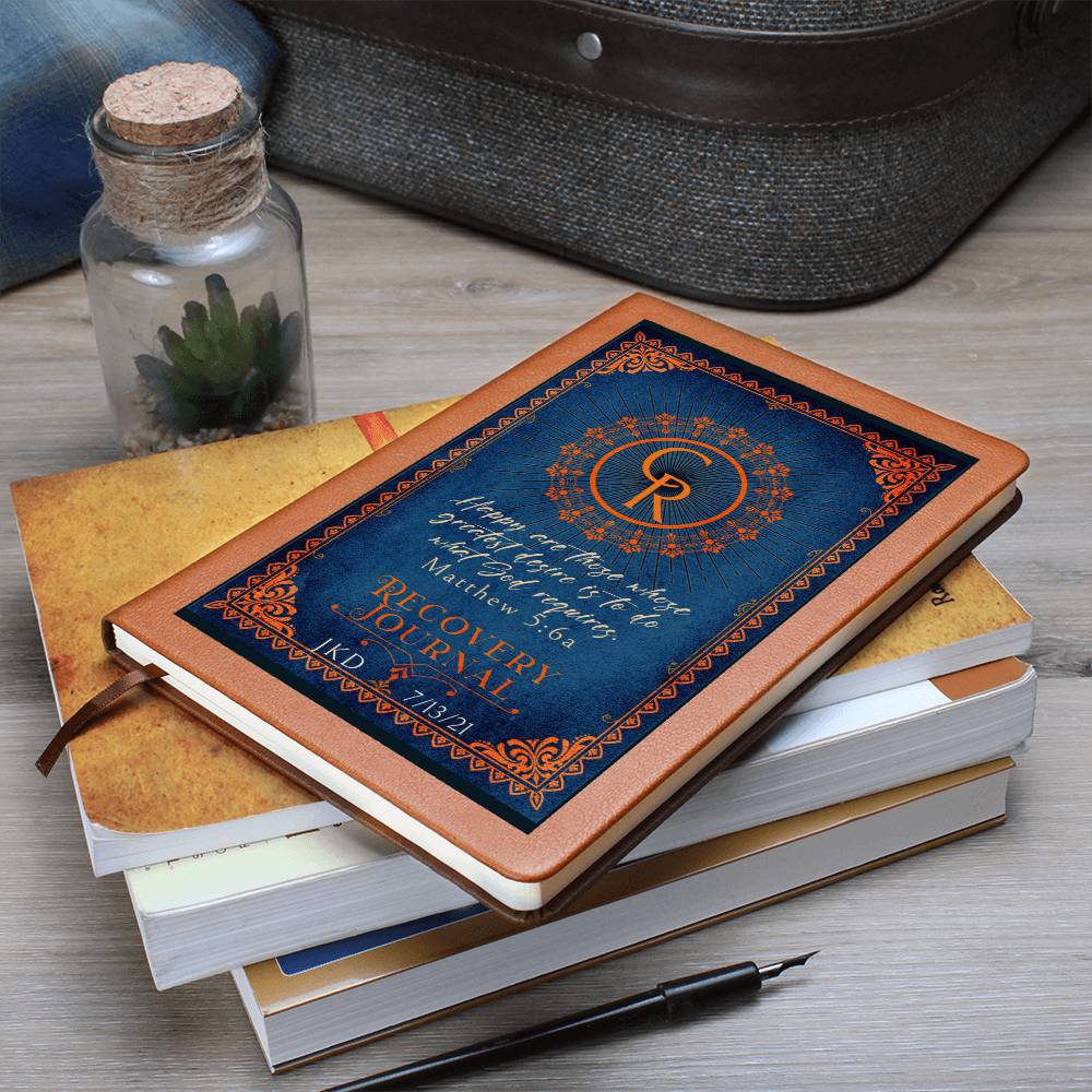 Custom Celebrate Recovery Journal | Inspiring Sobriety | Matthew 5:6a