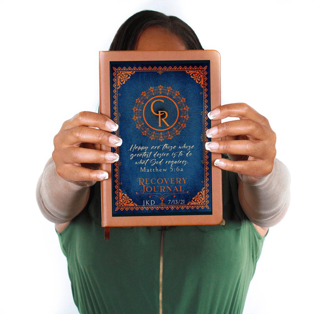 Custom Celebrate Recovery Journal | Inspiring Sobriety | Matthew 5:6a