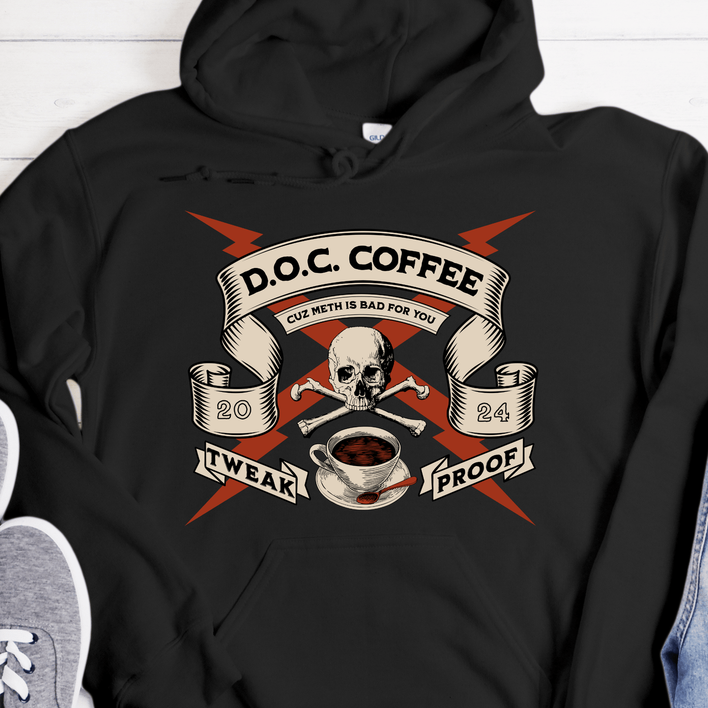Custom Recovery Hoodie | Inspiring Sobriety |  DOC Coffee