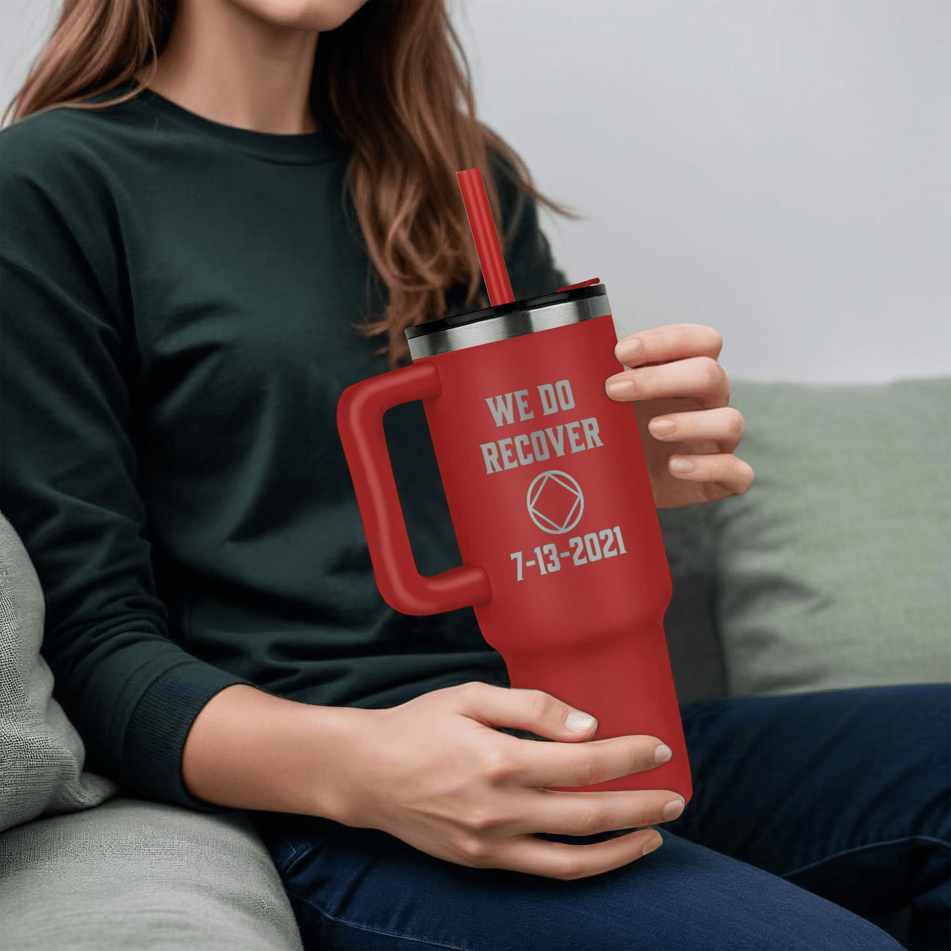 Custom Recovery SS Tumbler | Inspiring Sobriety | NA - We Do Recover