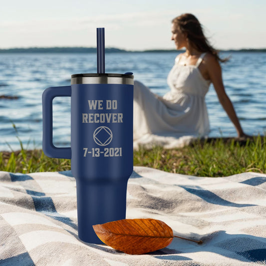 Custom Recovery SS Tumbler | Inspiring Sobriety | NA - We Do Recover