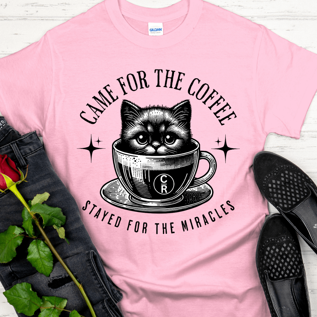 Custom Recovery T-Shirt | Inspiring Sobriety | Coffee & Miracles