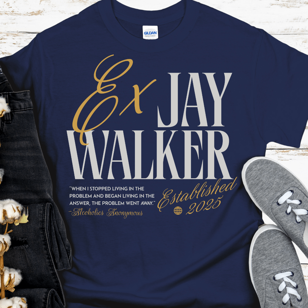 Custom Recovery T-Shirt | Inspiring Sobriety |   Ex-Jay Walker