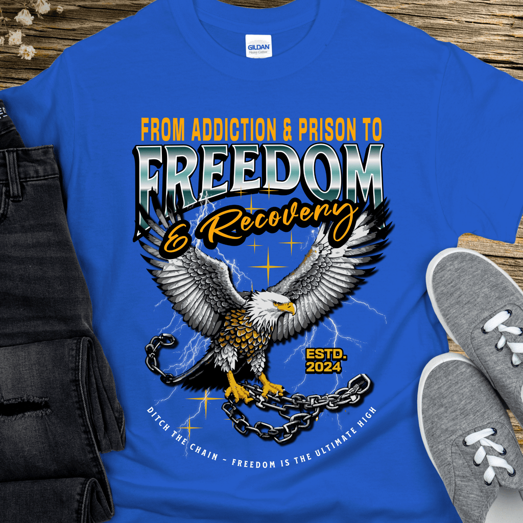 Custom Recovery T-Shirt | Inspiring Sobriety |  From Addiction & Prison To Freedom & Recovery